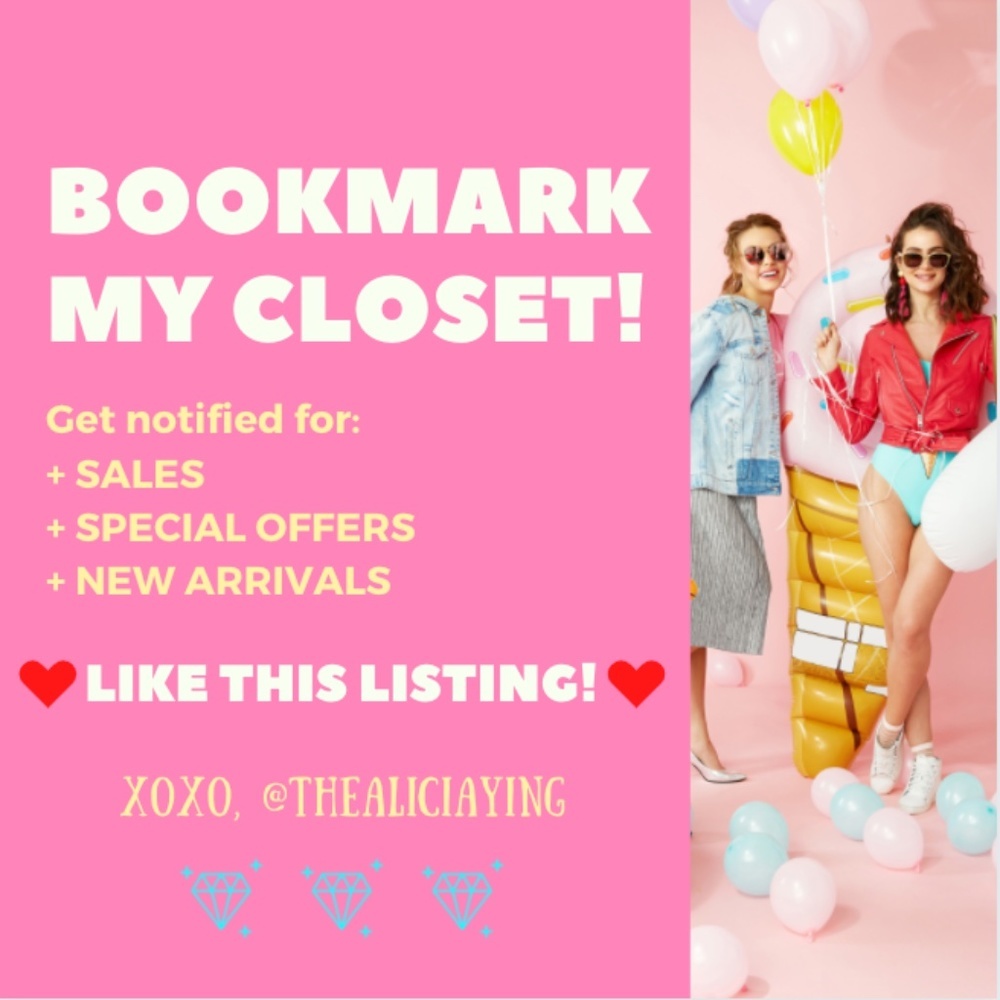❤️ LIKE THIS LISTING to Bookmark My Closet! ❤️